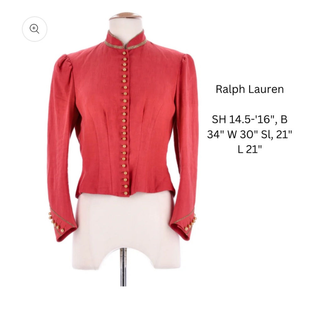 Ralph Lauren Salmon Linen Majorette Jacket, Spring/Summer 2006 Runway Collection - Picture 2 of 2